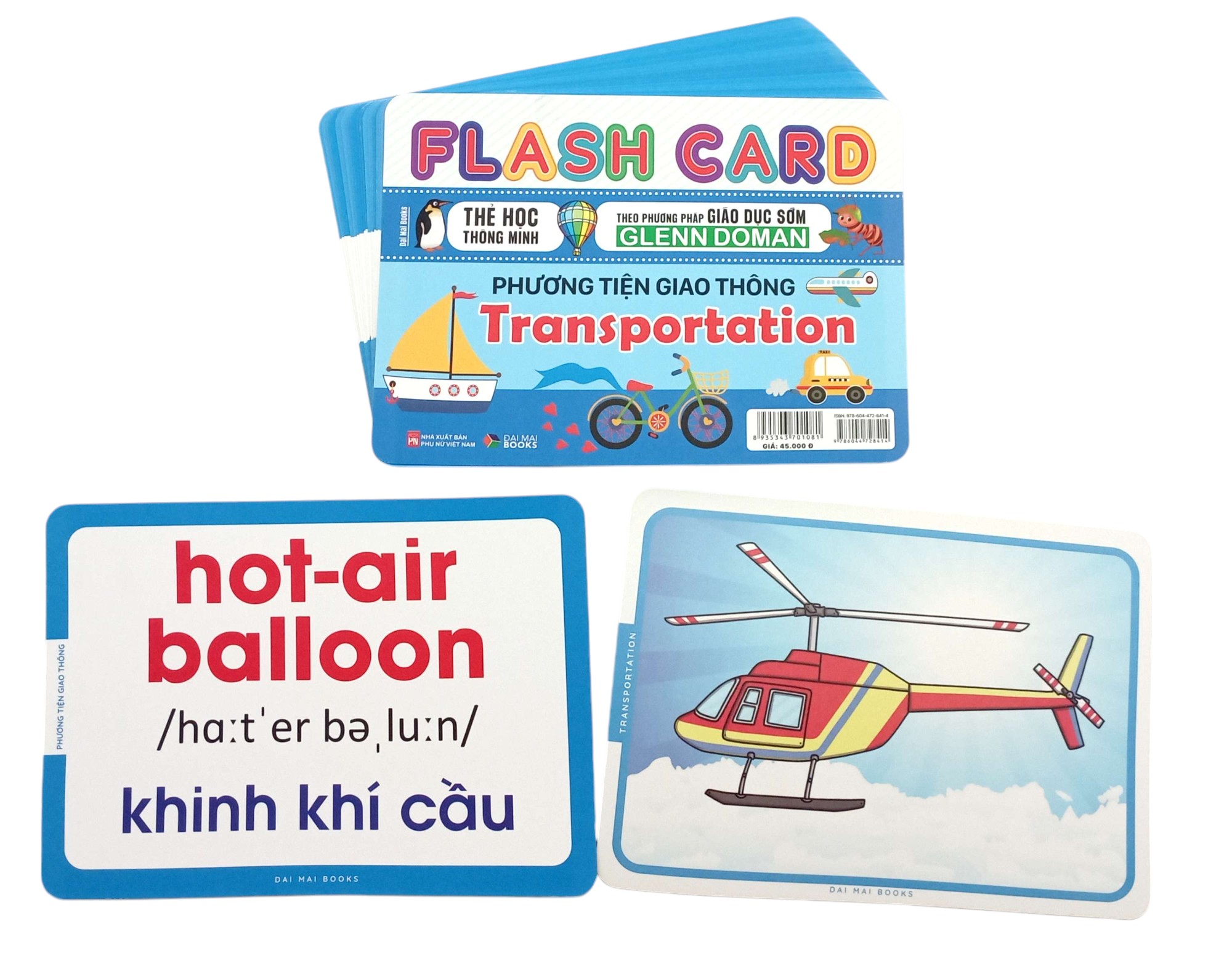 flash card - thẻ học thông minh theo phương pháp giáo dục sớm glenn doman - phương tiện giao thông - transportation - Ảnh 5