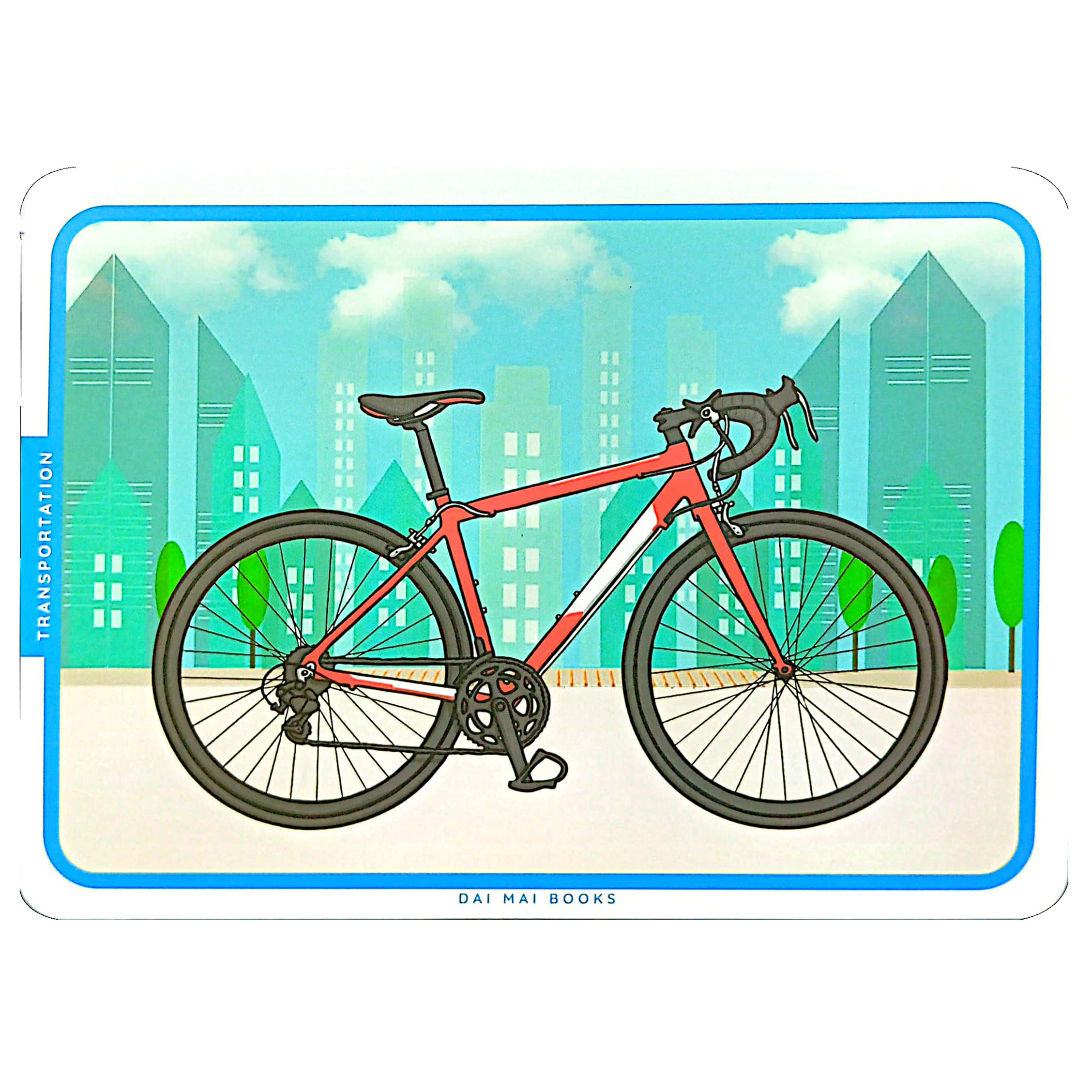 flash card - thẻ học thông minh theo phương pháp giáo dục sớm glenn doman - phương tiện giao thông - transportation - Ảnh 9