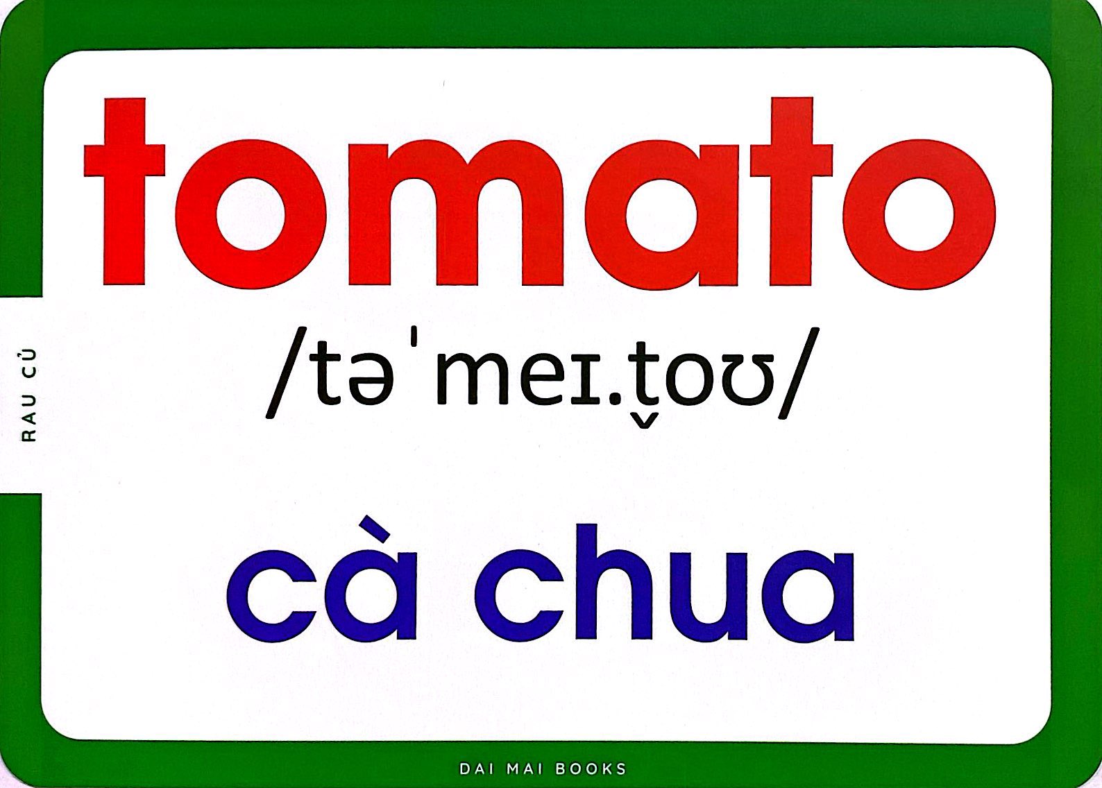 flash card - thẻ học thông minh theo phương pháp giáo dục sớm glenn doman - rau củ - vegetables - Ảnh 4