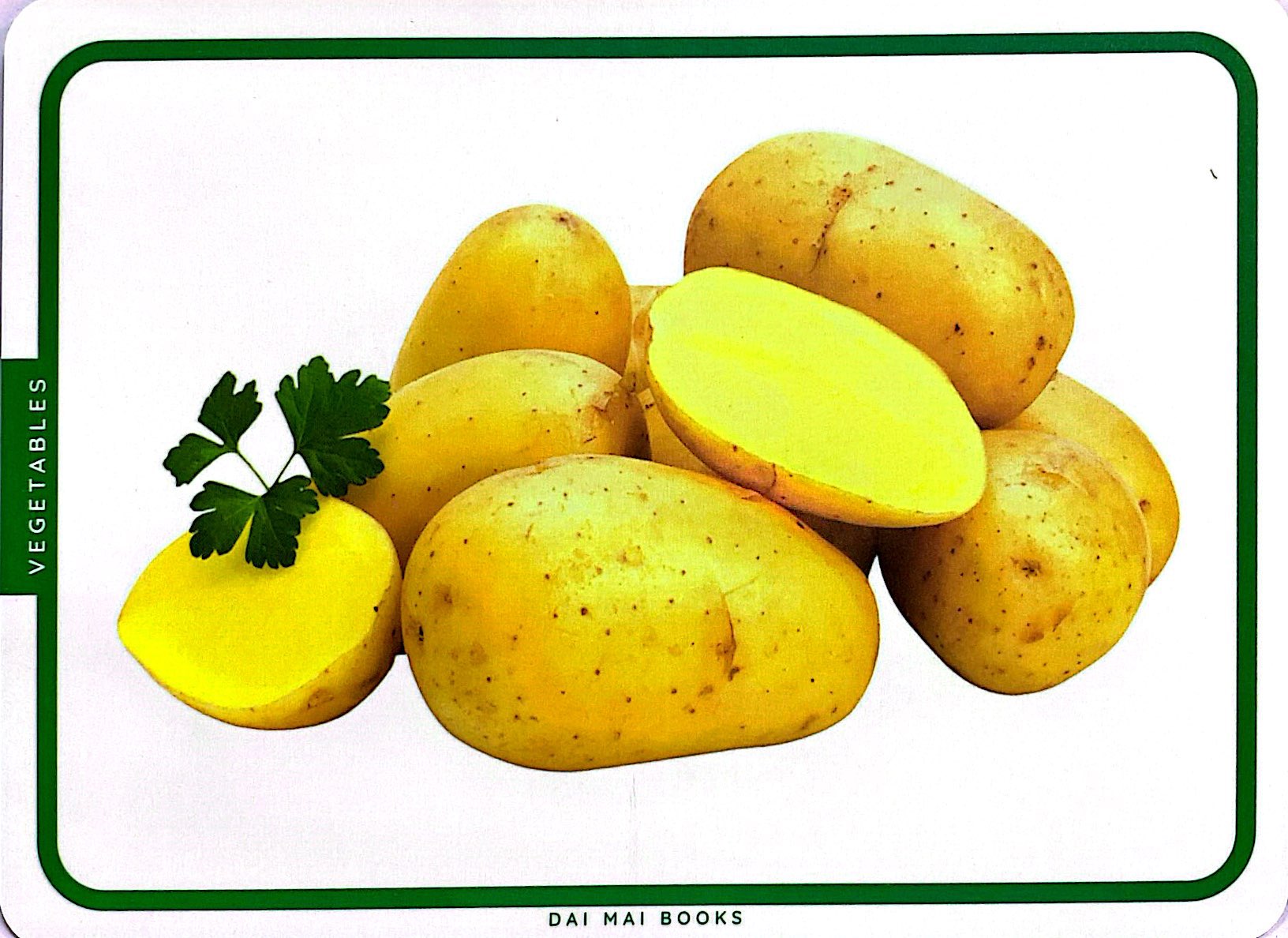 flash card - thẻ học thông minh theo phương pháp giáo dục sớm glenn doman - rau củ - vegetables - Ảnh 7
