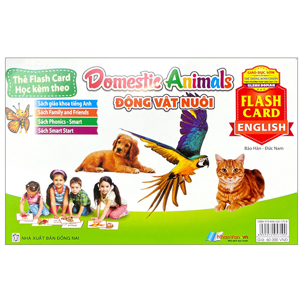 flash card tiếng anh - domestic animals (động vật nuôi) (tái bản 2023)