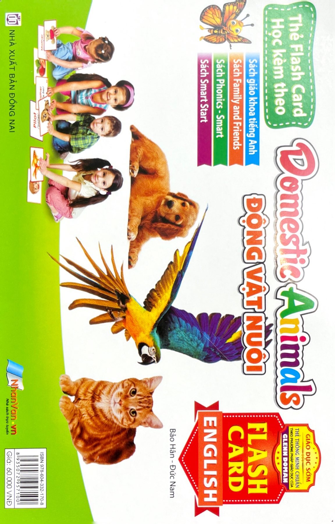 flash card tiếng anh - domestic animals (động vật nuôi) (tái bản 2023) - Ảnh 2