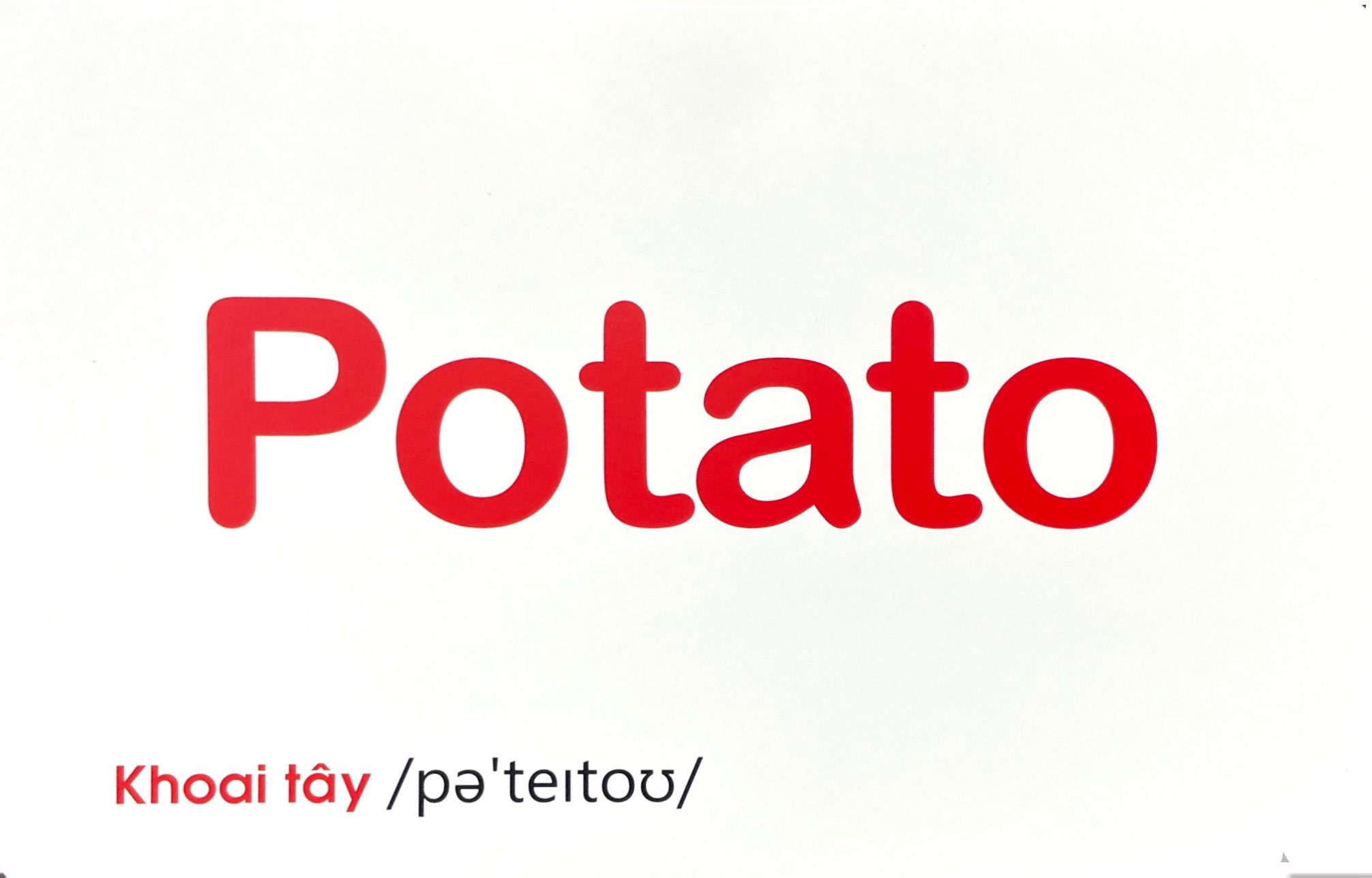 flash card tiếng anh - vegetable (rau củ quả) (tái bản 2023) - Ảnh 8