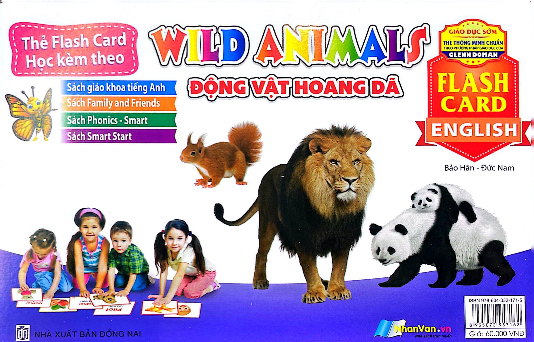 flash card tiếng anh - wild animals (động vật hoang dã) (tái bản 2023) - Ảnh 2