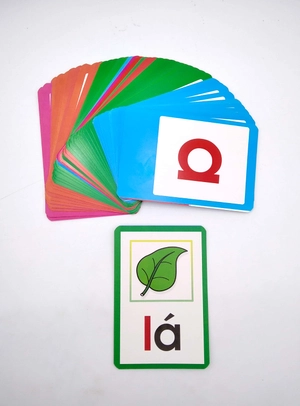 flashcard - bộ thẻ học ghép vần tiếng việt - chữ cái - chữ ghép và dấu thanh (tái bản) - Ảnh 4