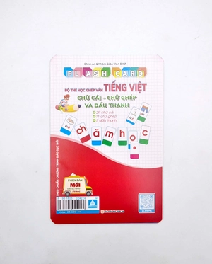 flashcard - bộ thẻ học ghép vần tiếng việt - chữ cái - chữ ghép và dấu thanh (tái bản) - Ảnh 5