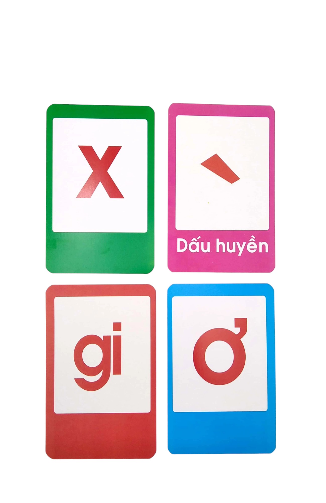 flashcard - bộ thẻ học ghép vần tiếng việt - chữ cái chữ ghép và dấu thanh (theo chuẩn chương trình giáo dục mới) - Ảnh 3