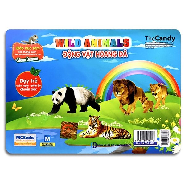 flashcard dạy trẻ theo phương pháp glenn doman - động vật hoang dã