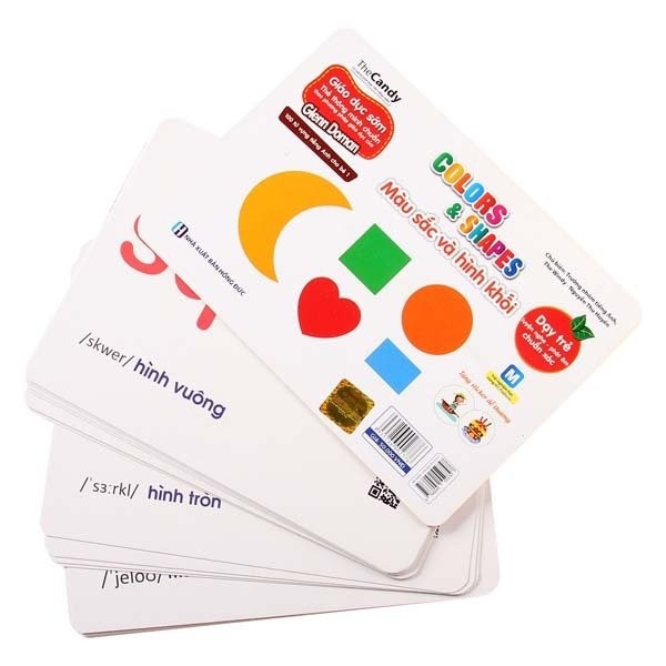 flashcard dạy trẻ theo phương pháp glenn doman - màu sắc và hình khối - Ảnh 3