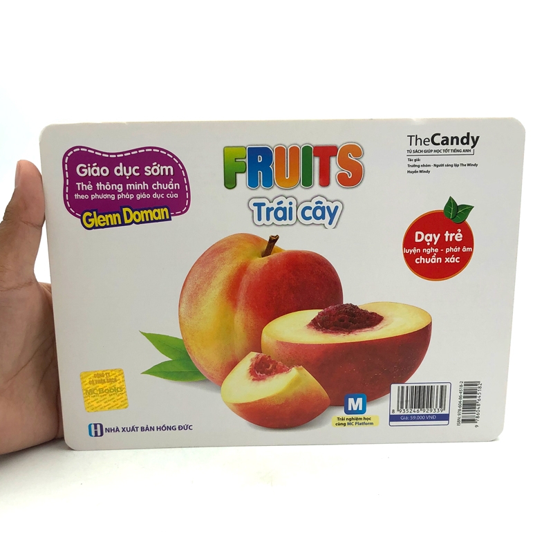 flashcard dạy trẻ theo phương pháp glenn doman - trái cây - fruits - Ảnh 4