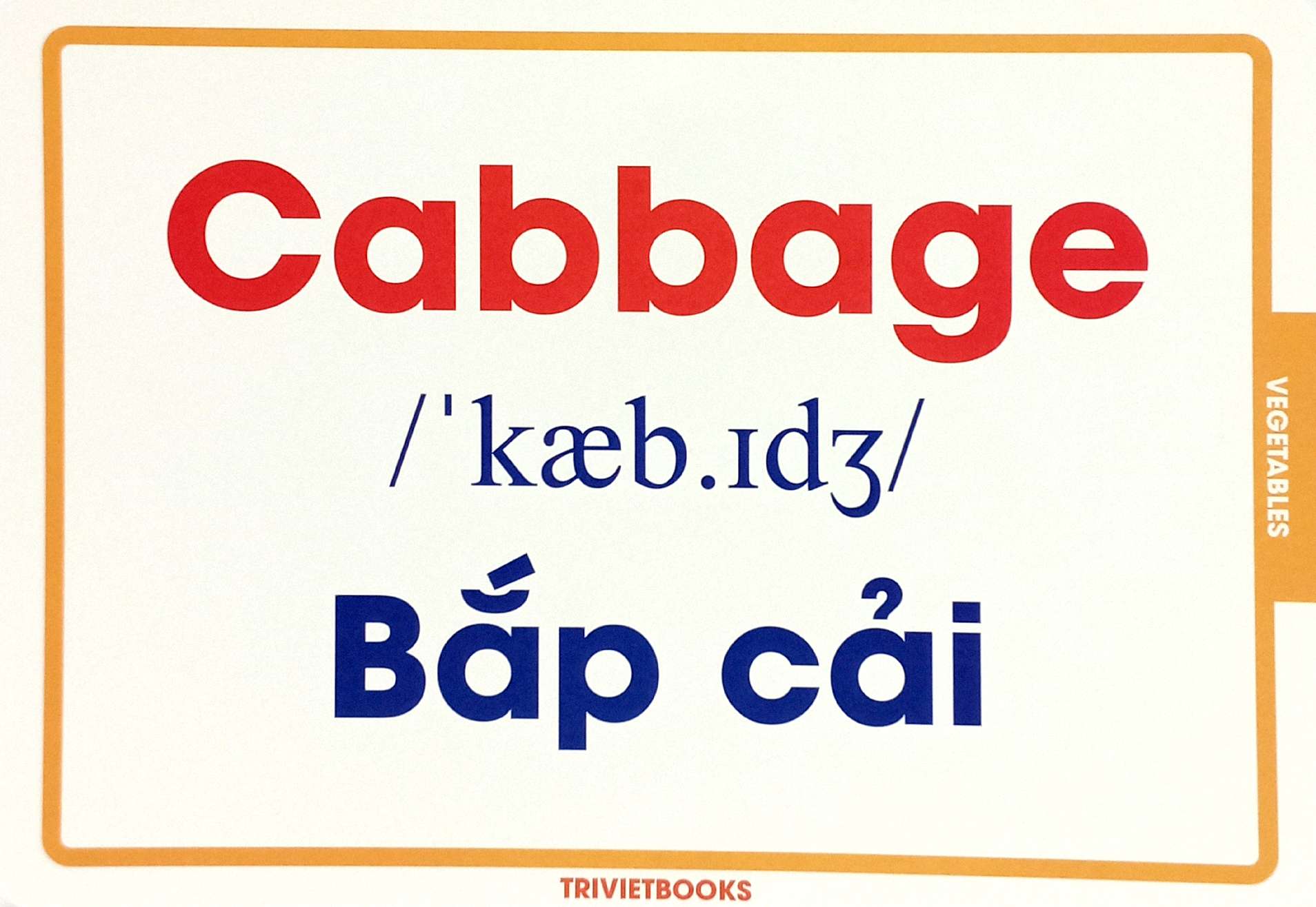 flashcard rau củ quả - vegetables - Ảnh 5