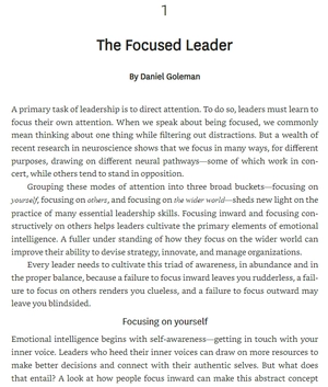 focus (hbr emotional intelligence series) - Ảnh 3