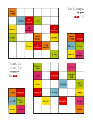 francais wodoku (a1-a2) - vui học từ vựng với ô chữ sudoku - Ảnh 13