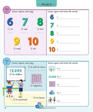 french for everyone junior 5 words a day: learn and practise 1,000 french words - Ảnh 11