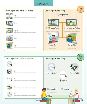 french for everyone junior 5 words a day: learn and practise 1,000 french words - Ảnh 16