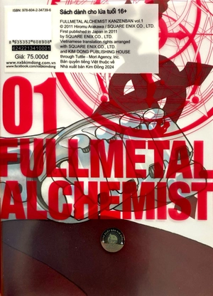 fullmetal alchemist - cang giả kim thuật sư - fullmetal edition - tập 1 (tái bản 2024) - Ảnh 6