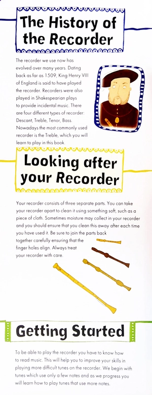 fun to learn recorder book - blue - Ảnh 3