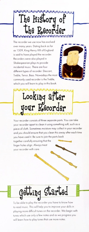 fun to learn recorder book - pink - Ảnh 3