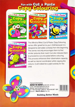 fun with cut & paste copy colouring: butterfly happy time - Ảnh 6