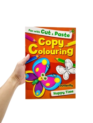 fun with cut & paste copy colouring: butterfly happy time - Ảnh 7