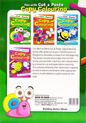 fun with cut & paste copy colouring: snail fun time - Ảnh 6