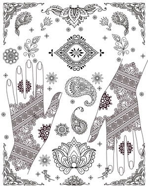 gallery wall art - henna - Ảnh 4