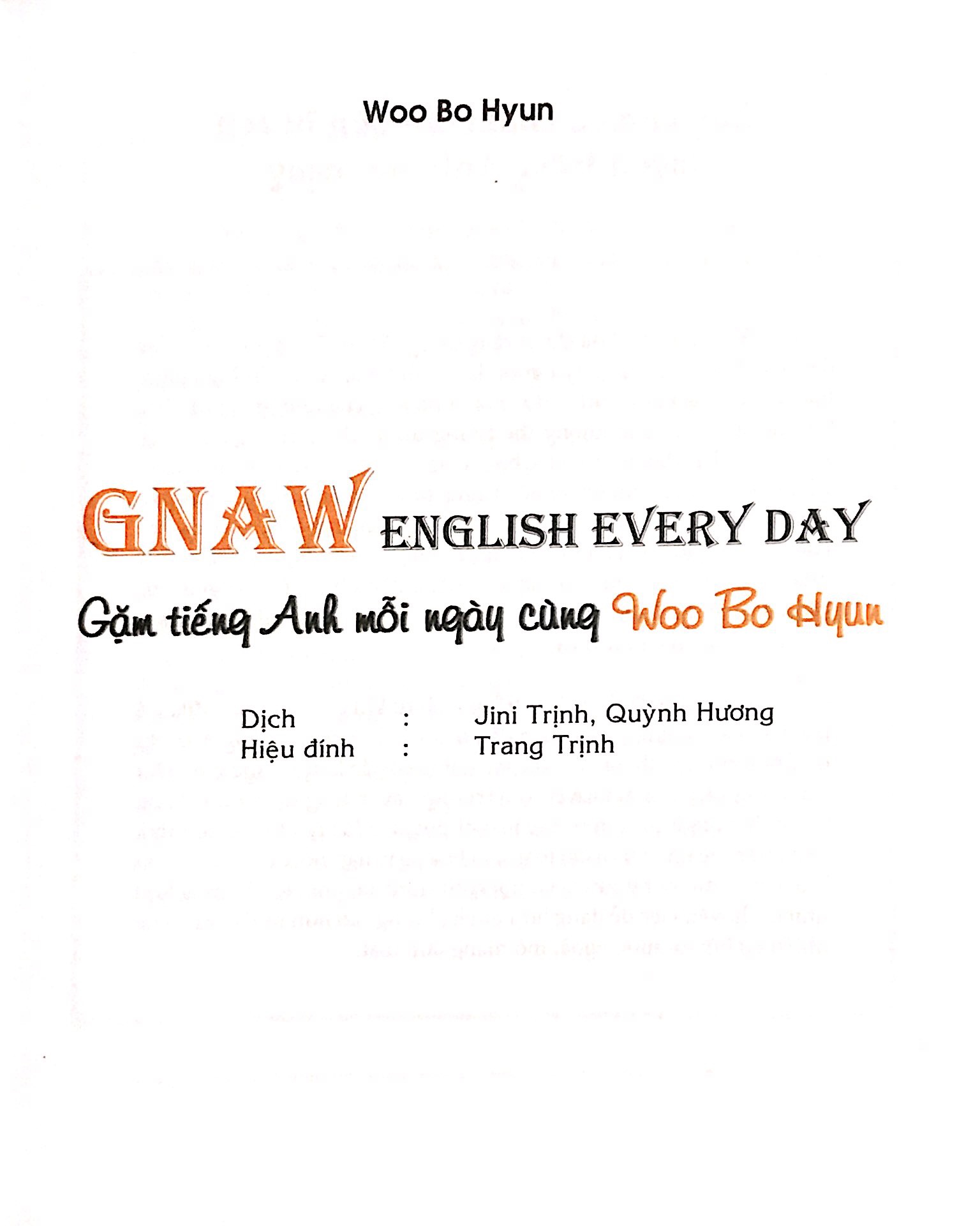 gặm tiếng anh mỗi ngày cùng woo bo hyun (gnaw english everry day) - Ảnh 3