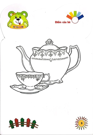 gấu con khéo tay - bé tô màu: đồ dùng gia đình - Ảnh 5