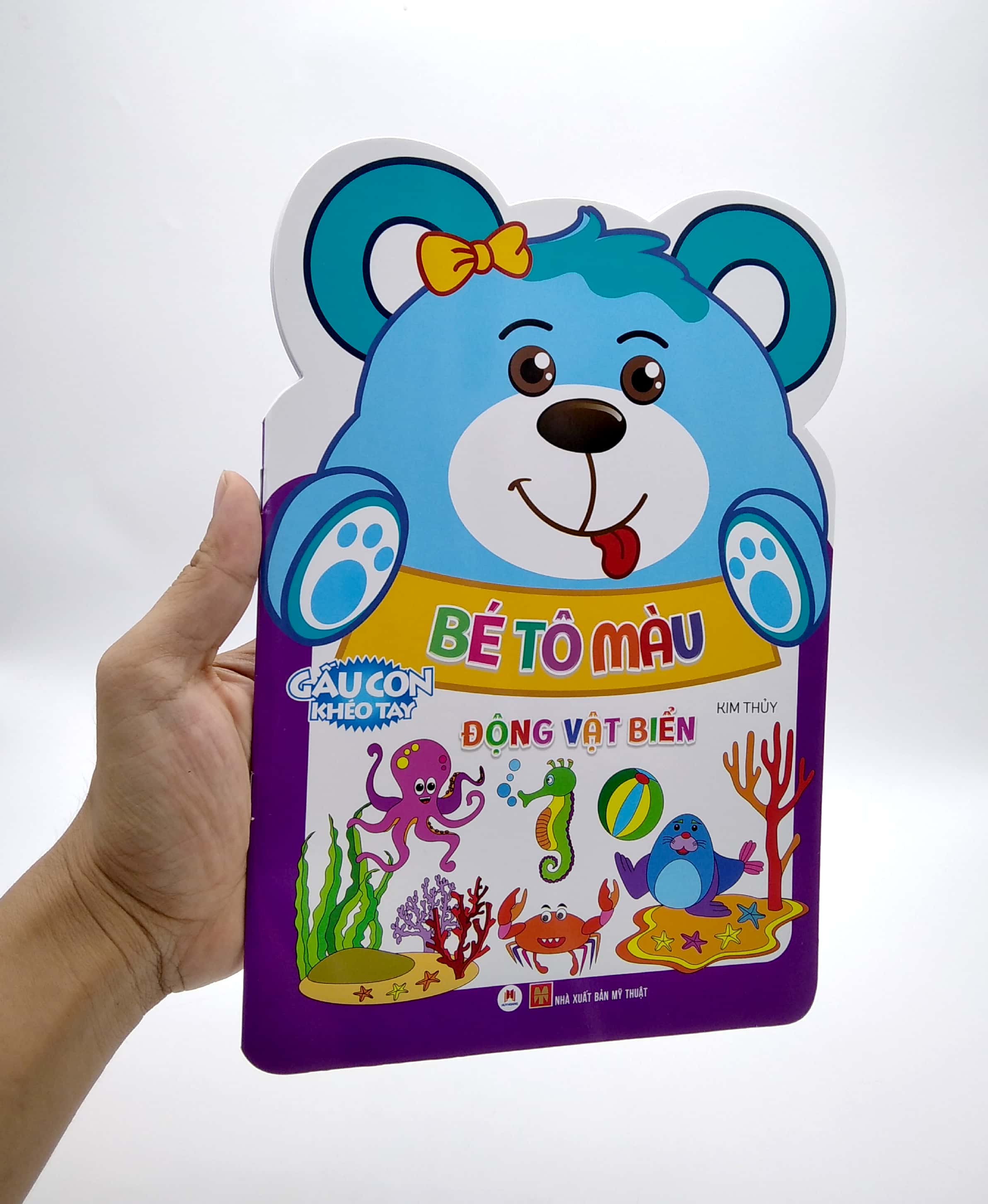 gấu con khéo tay - bé tô màu: động vật biển - Ảnh 7