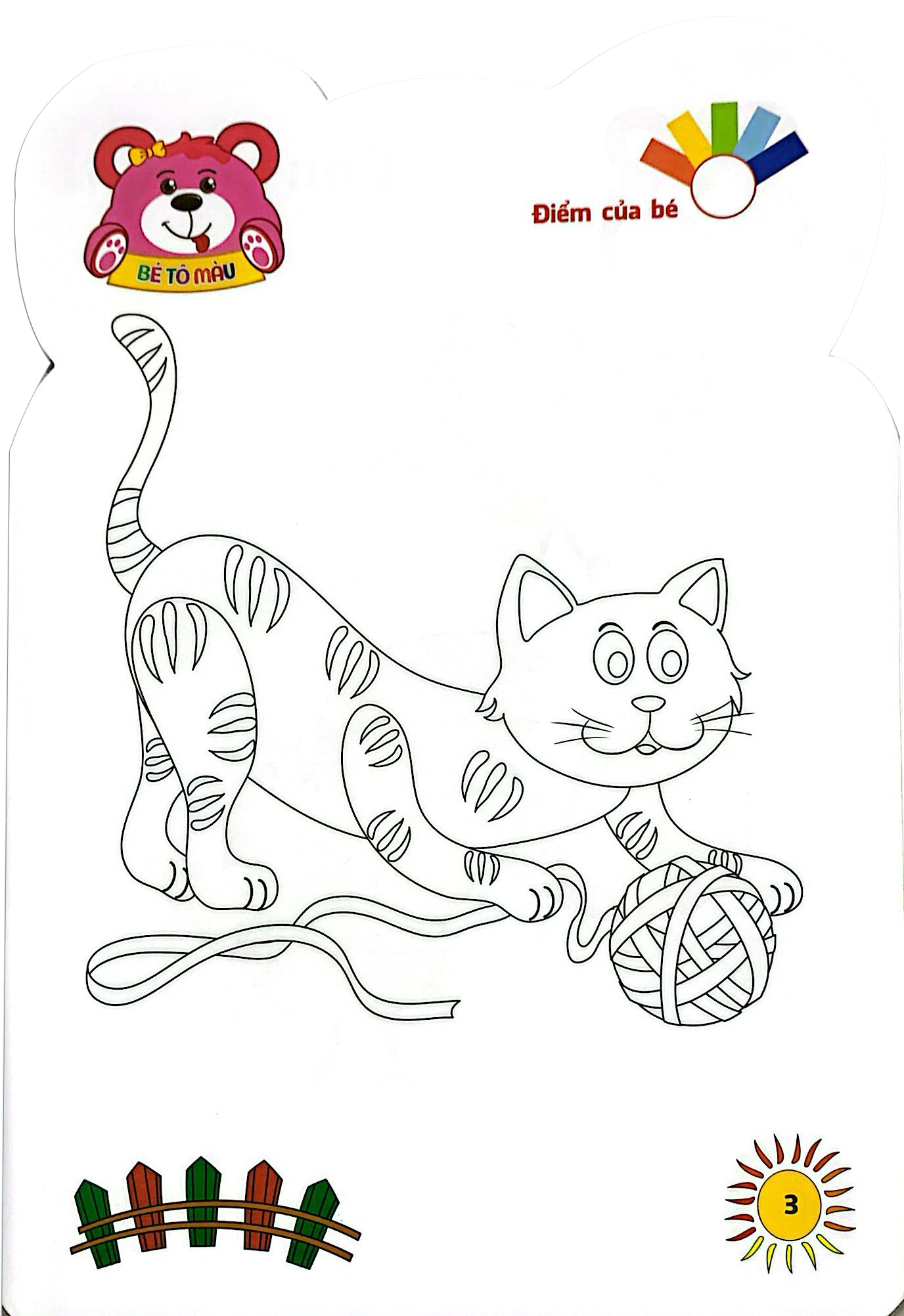 gấu con khéo tay - bé tô màu: động vật nuôi - Ảnh 5