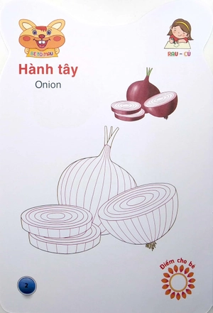 gấu con khéo tay - bé tô màu: rau củ - Ảnh 4