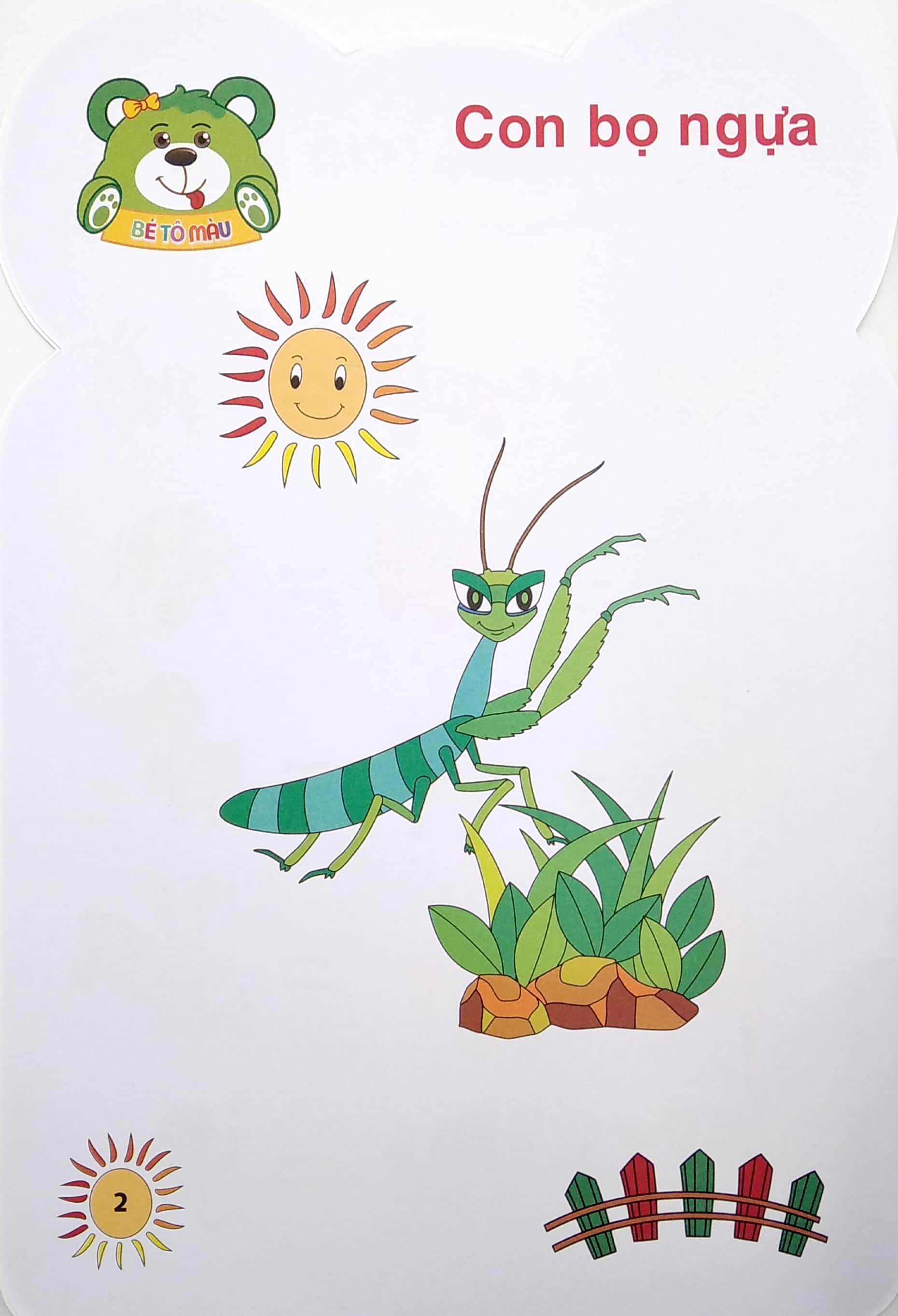 gấu con khéo tay - bé tô màu: thế giới côn trùng - Ảnh 4