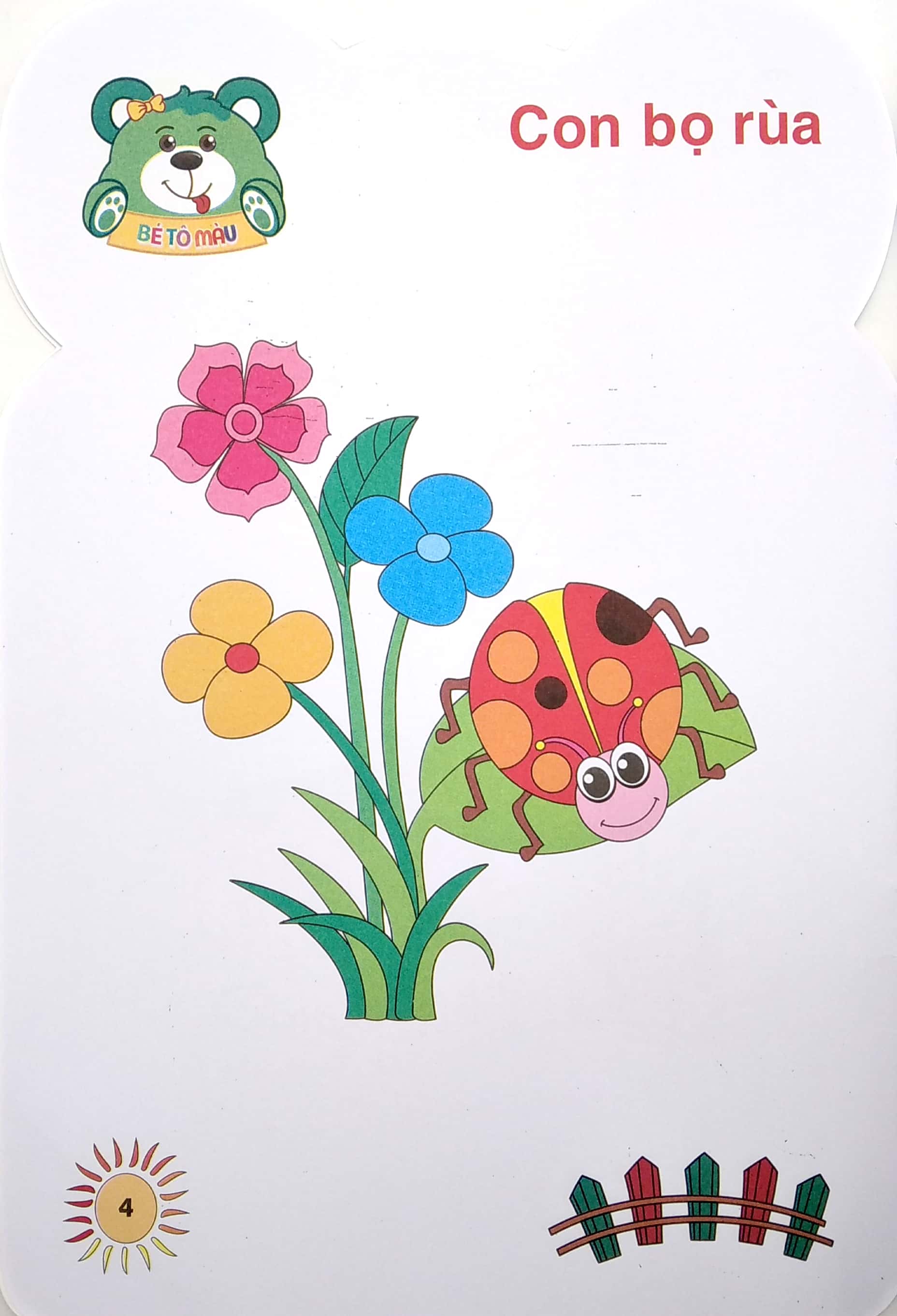 gấu con khéo tay - bé tô màu: thế giới côn trùng - Ảnh 6