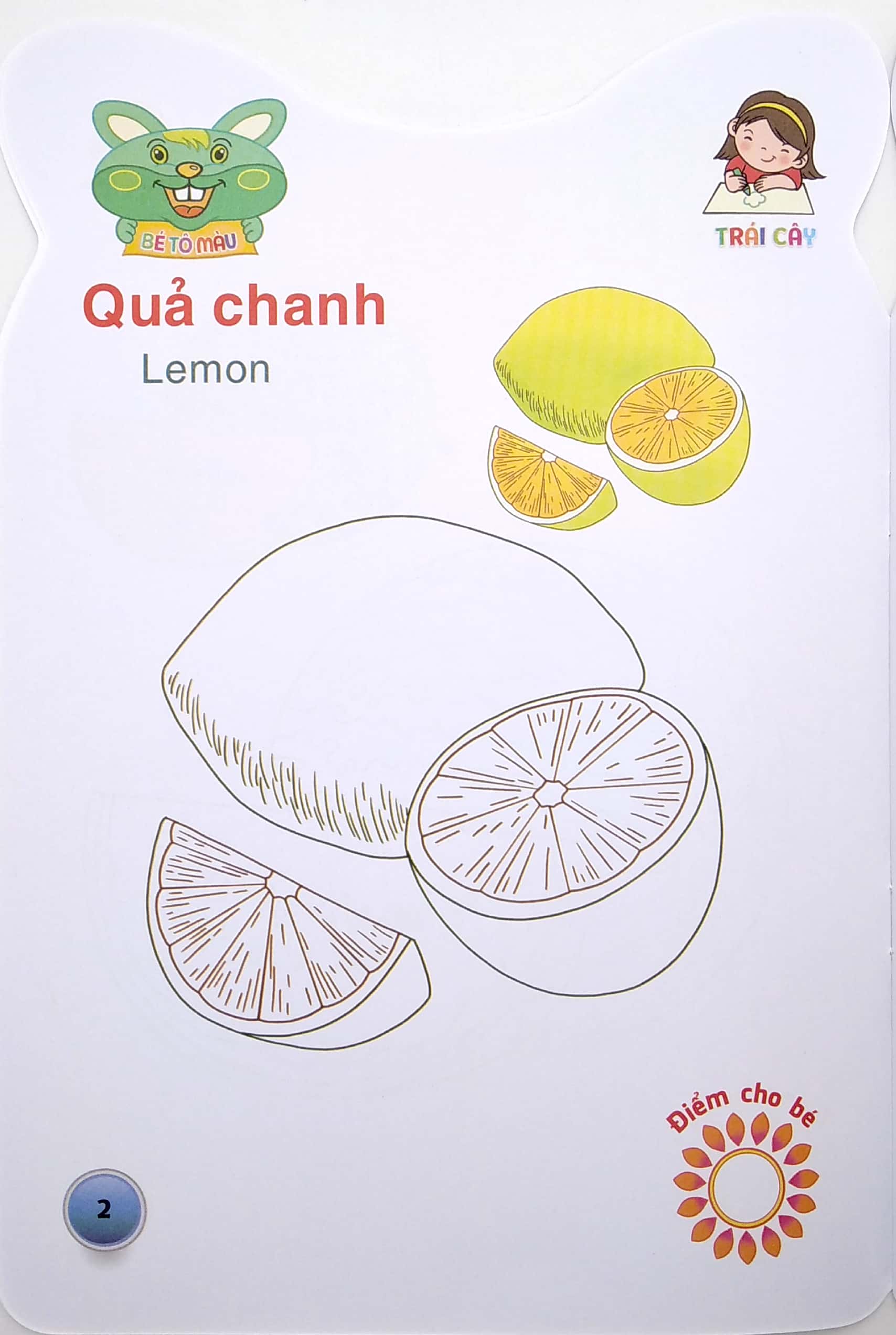 gấu con khéo tay - bé tô màu: trái cây - Ảnh 4