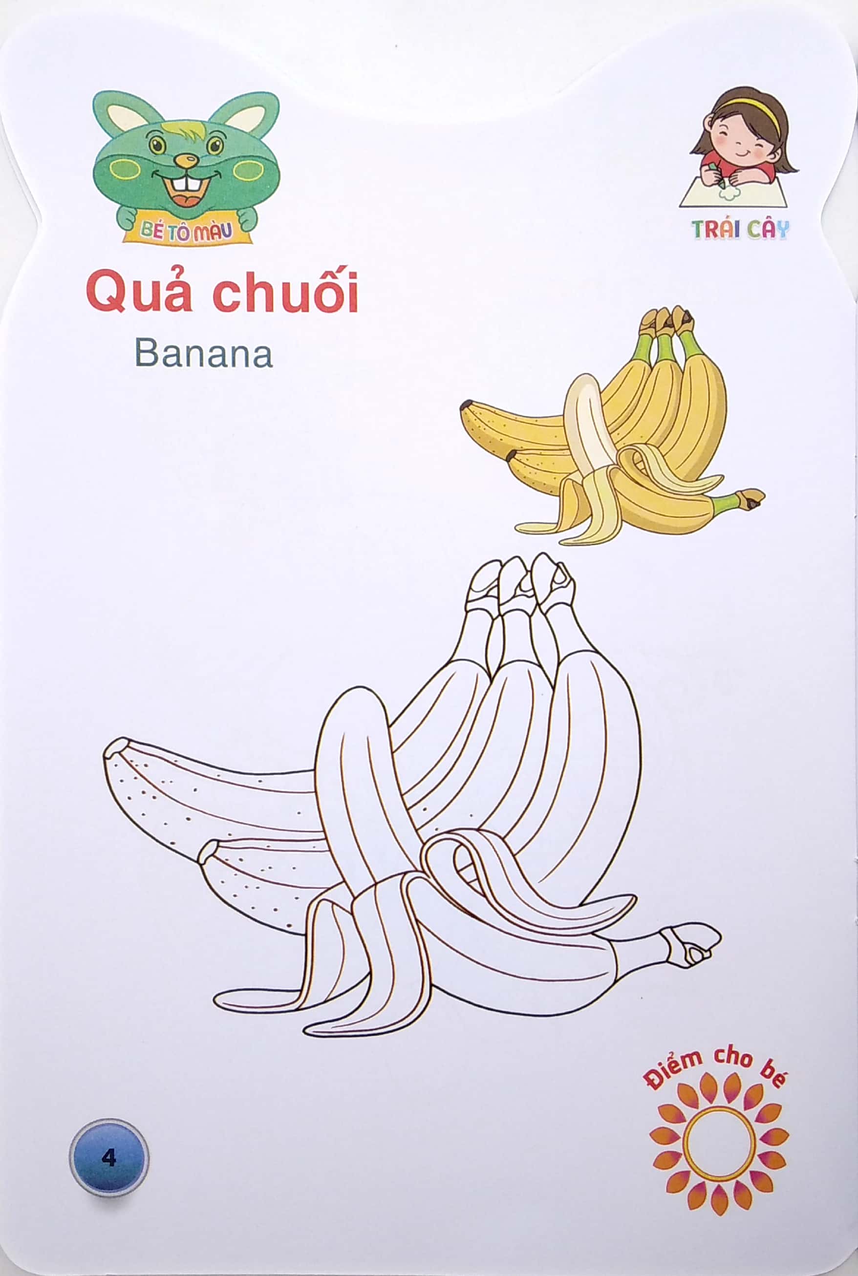 gấu con khéo tay - bé tô màu: trái cây - Ảnh 6