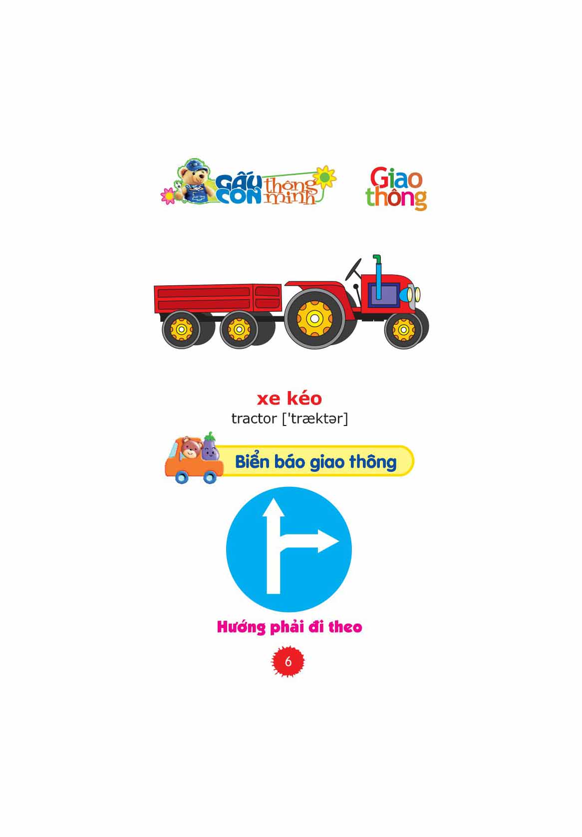 gấu con thông minh - dành cho tuổi mầm non - chủ đề giao thông (tái bản 2022) - Ảnh 6