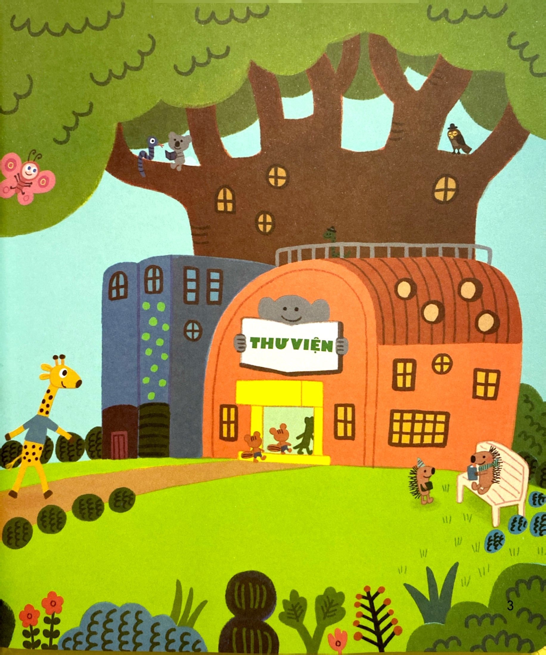 gấu con tinh nghịch - khả năng điều chỉnh bản thân - gấu con đi thư viện (tái bản 2024) - Ảnh 4