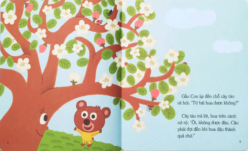 gấu con tinh nghịch - khả năng kiềm chế cảm xúc - bao giờ mới được hái? (tái bản 2024) - Ảnh 4