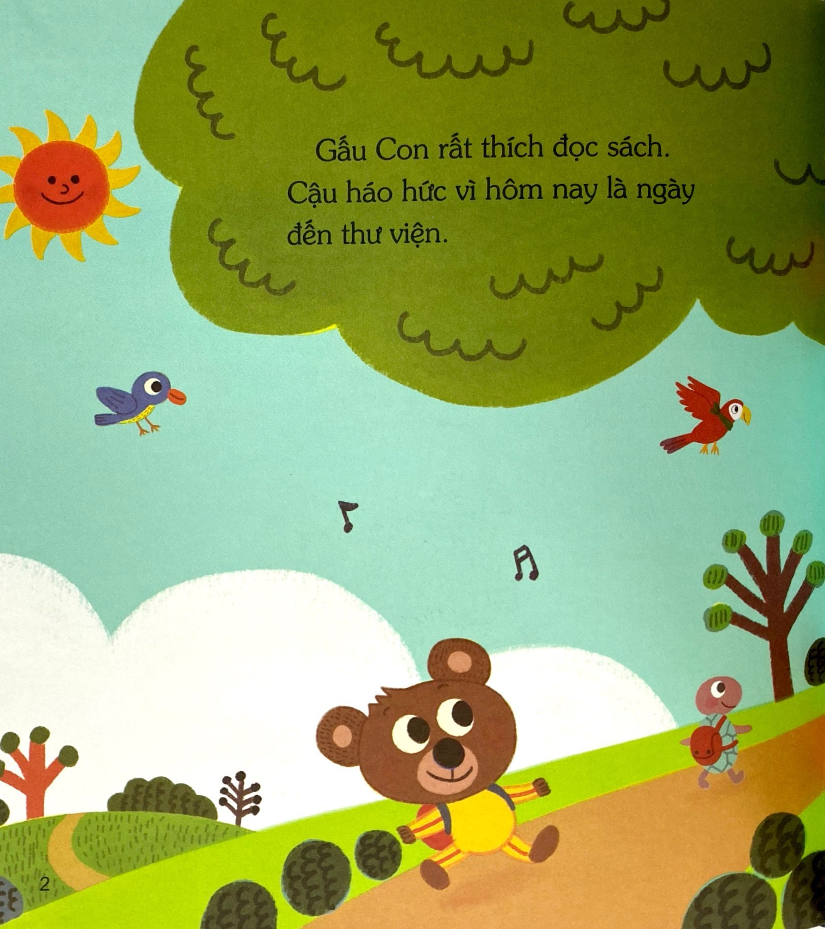 gấu con tinh nghịch - sách tranh giáo dục nhân cách - khả năng điều chỉnh bản thân - gấu con đi thư viện - Ảnh 3