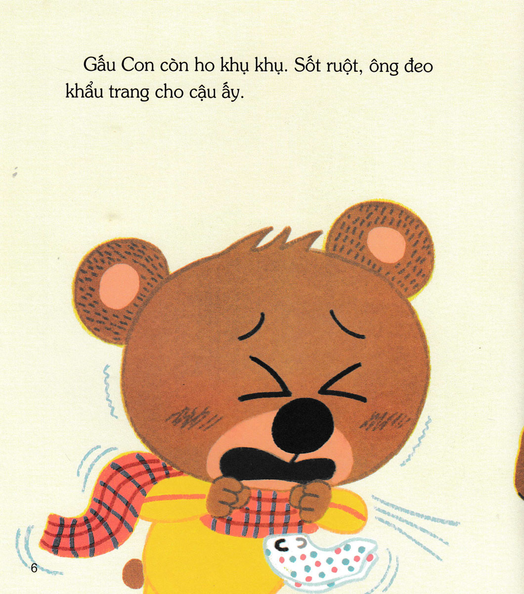 gấu con tinh nghịch - sự đồng cảm - gấu con bị cảm (tái bản 2024) - Ảnh 6