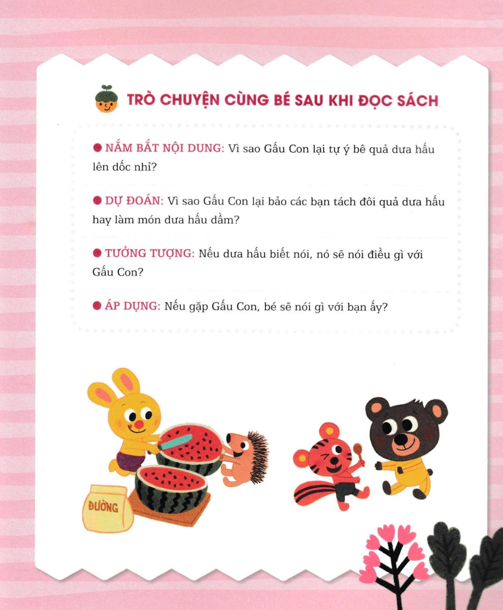 gấu con tinh nghịch - trung thực và chia sẻ: làm thế nào để ăn dưa hấu thật ngon? - Ảnh 6