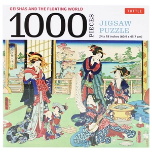 geishas and the floating world - 1000 piece jigsaw puzzle: finished size 24 x 18 inches (61 x 46 cm) - Ảnh 2