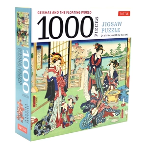 geishas and the floating world - 1000 piece jigsaw puzzle: finished size 24 x 18 inches (61 x 46 cm) - Ảnh 4