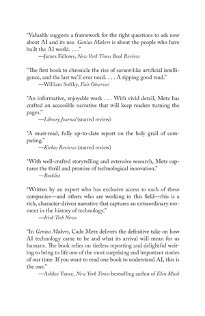 genius makers - the mavericks who brought ai to google, facebook, and the world - Ảnh 4