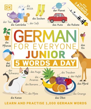 german for everyone junior 5 words a day: learn and practise 1,000 german words - Ảnh 2