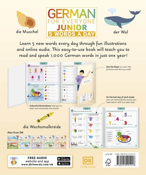 german for everyone junior 5 words a day: learn and practise 1,000 german words - Ảnh 7