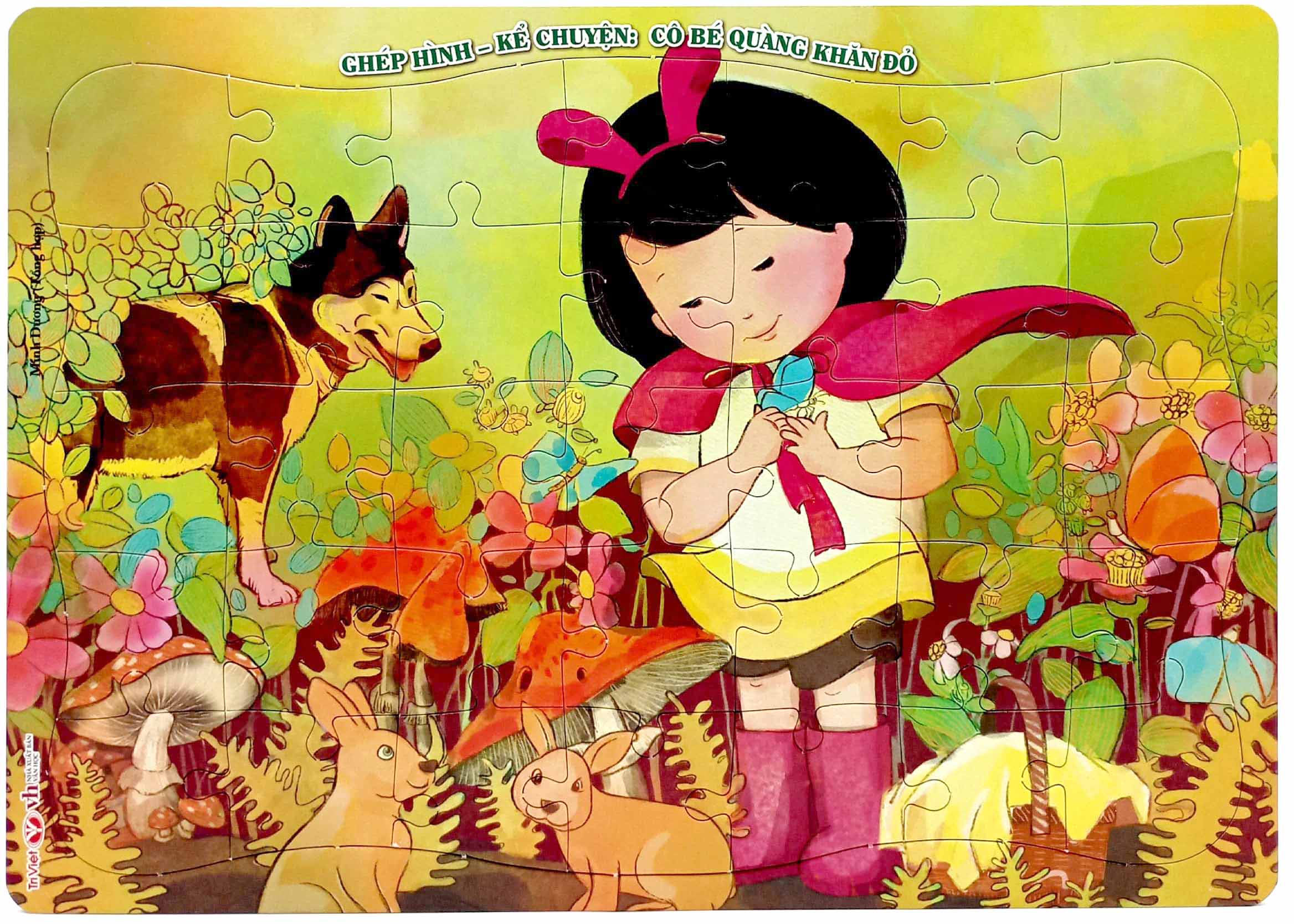 ghép hình - kể chuyện: cô bé quàng khăn đỏ - Ảnh 2