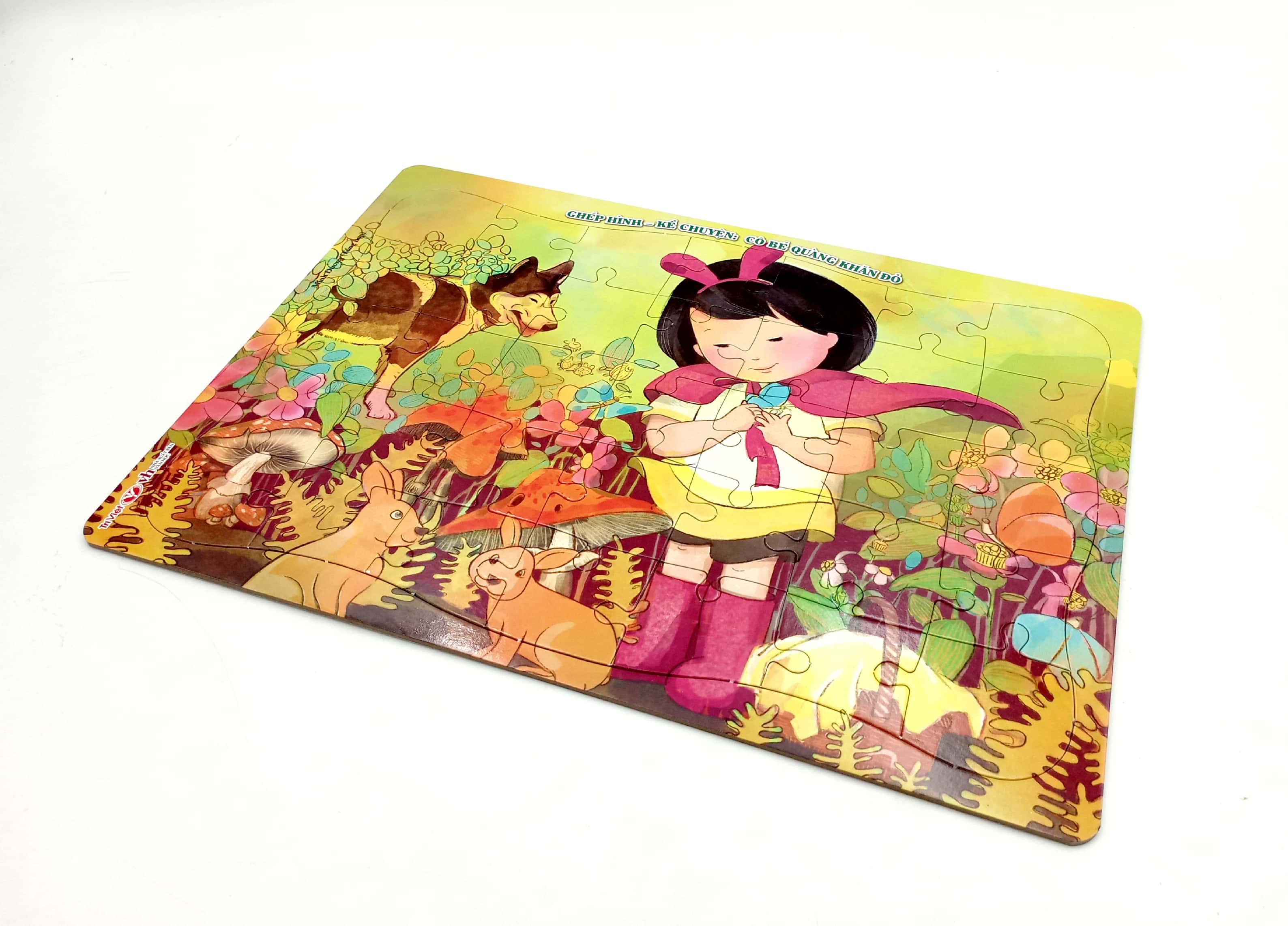 ghép hình - kể chuyện: cô bé quàng khăn đỏ - Ảnh 5