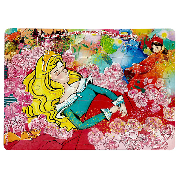 ghép hình - kể chuyện: nàng công chúa ngủ trong rừng