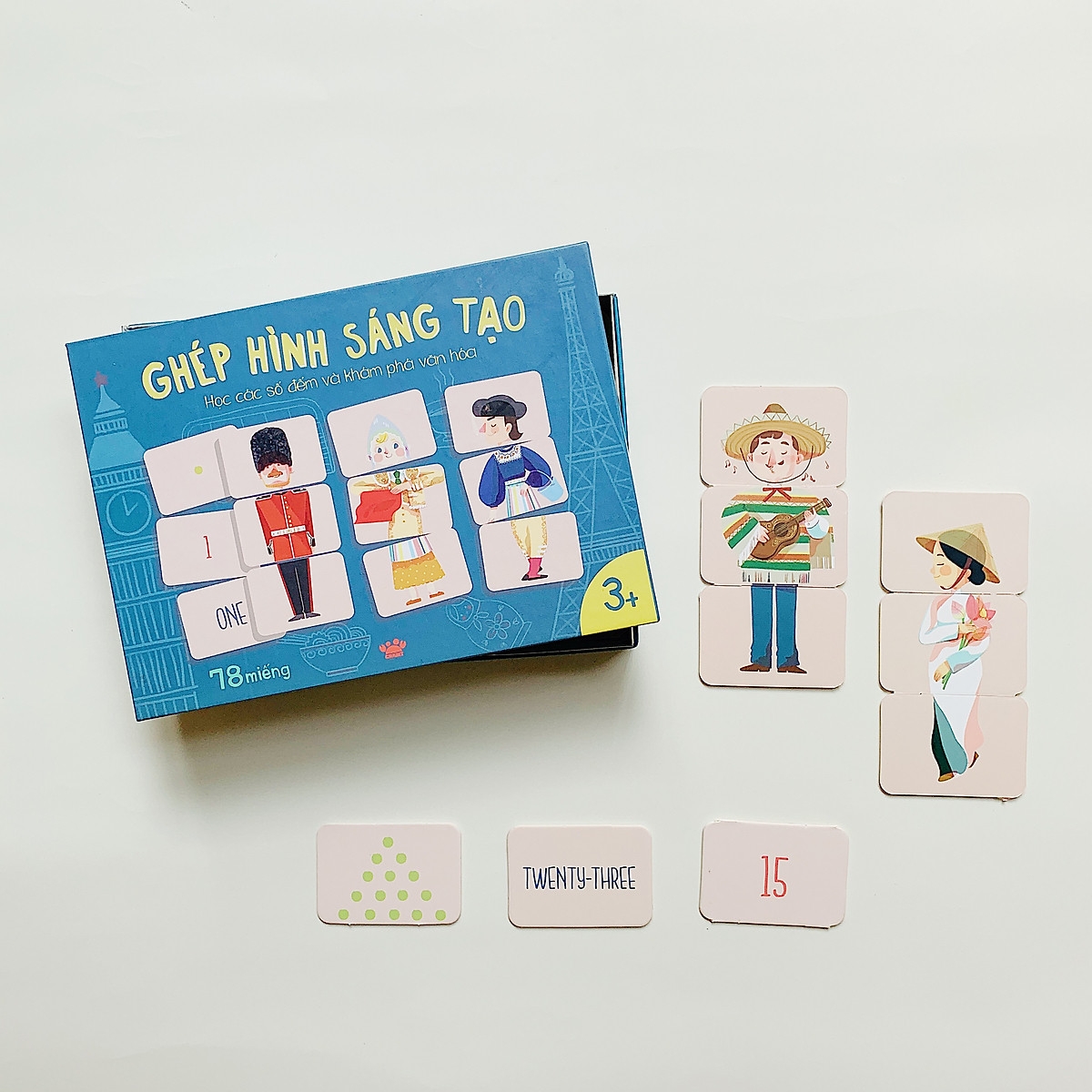 ghép hình sáng tạo - học các số đếm và khám phá văn hóa - Ảnh 2